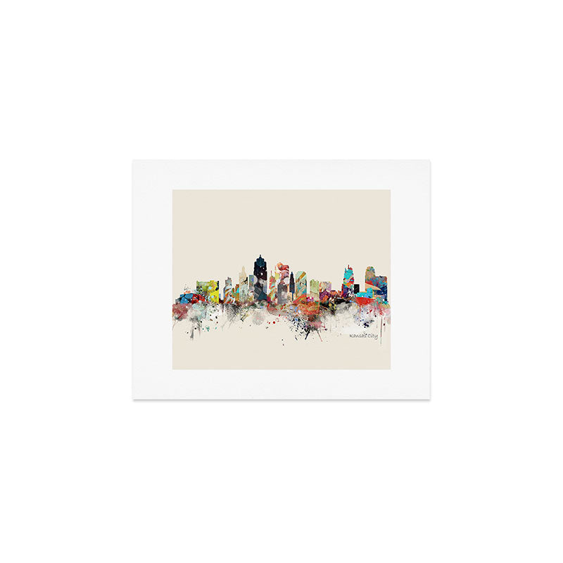 kansas city skyline Art Print Gallery Image 1