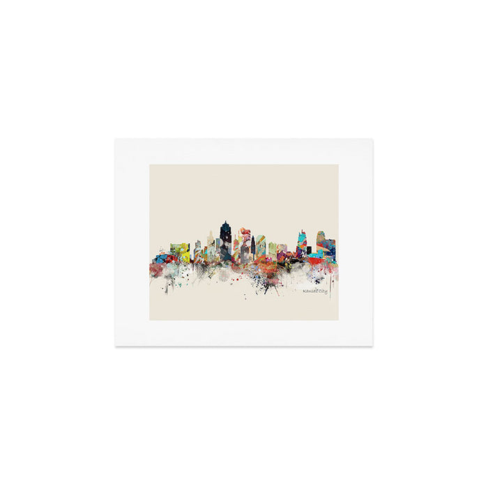 kansas city skyline Art Print Gallery Image 1