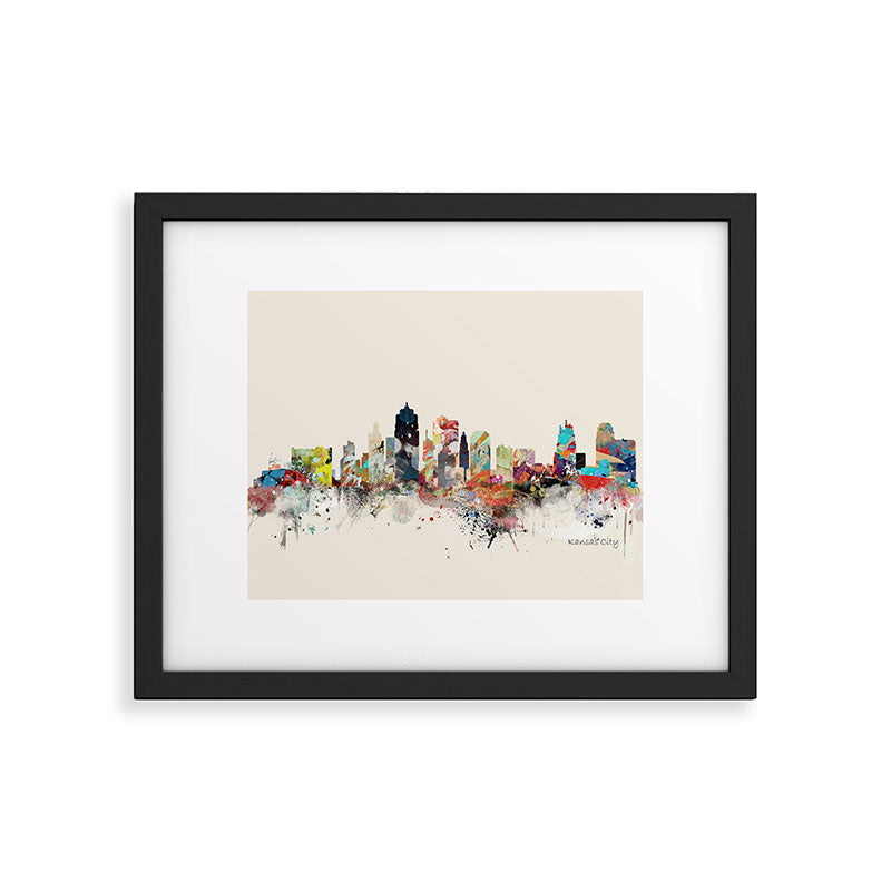 kansas city skyline Framed Art Print Gallery Image 4