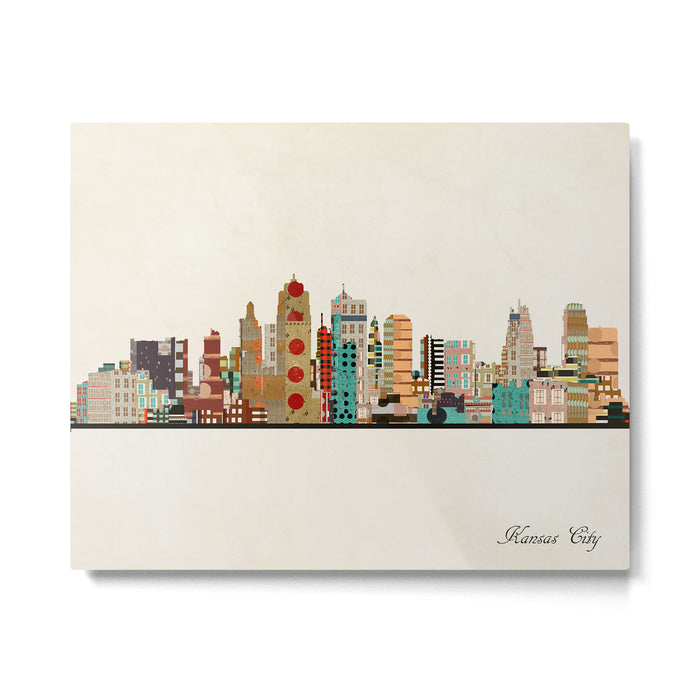 kansas city skyline Metal Print Gallery Image 1