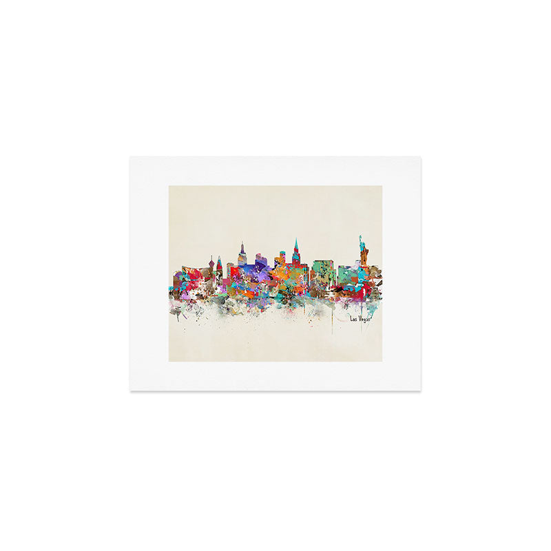 Las Vegas Nevada skyline Art Print Gallery Image 1