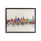 Las Vegas Nevada skyline Framed Canvas Print Gallery Image 2
