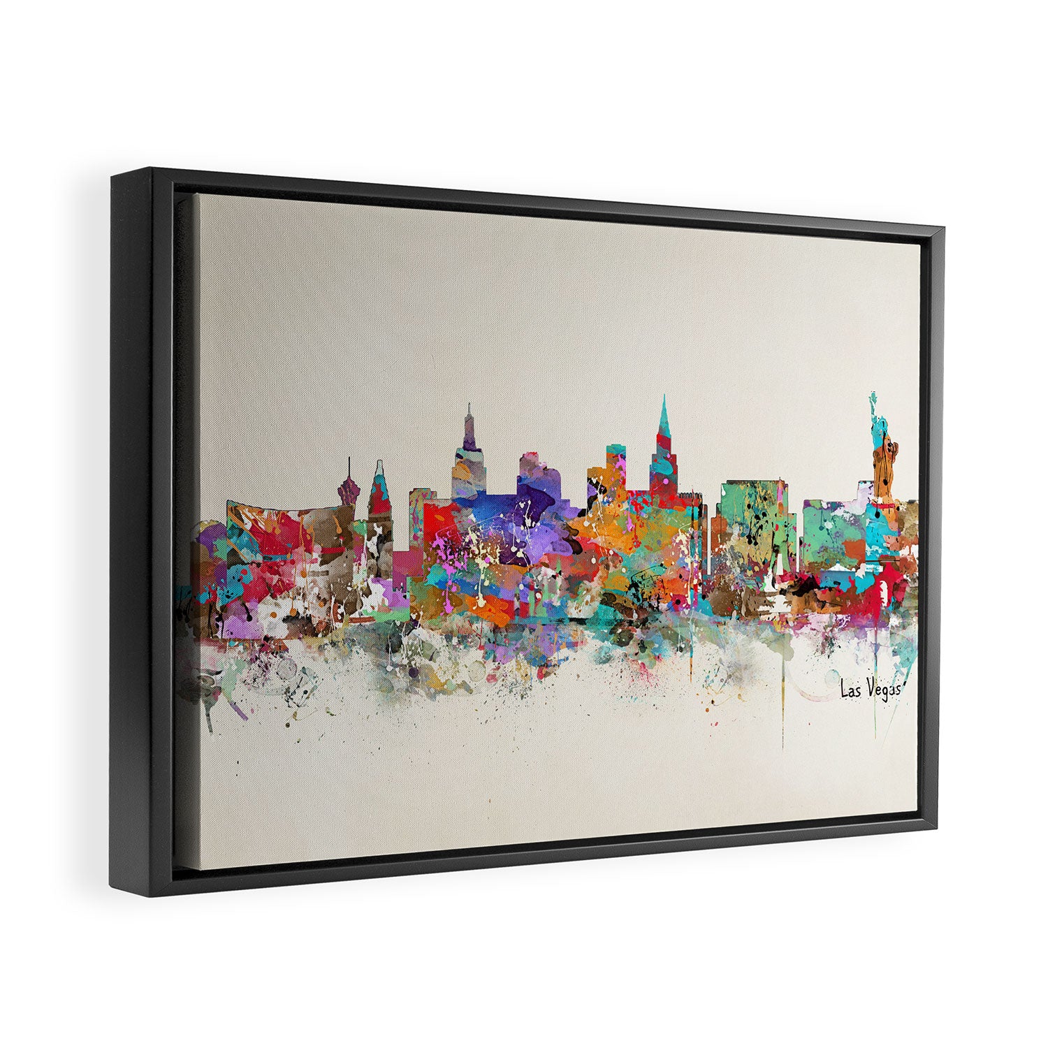 Las Vegas Nevada skyline Framed Canvas Print Gallery Image 6