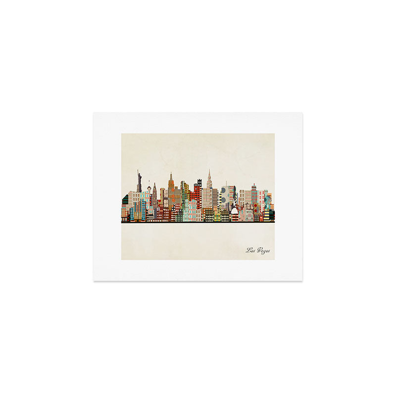 las vegas skyline Art Print Gallery Image 1