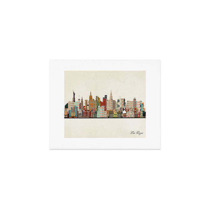 las vegas skyline Art Print Gallery Image 1