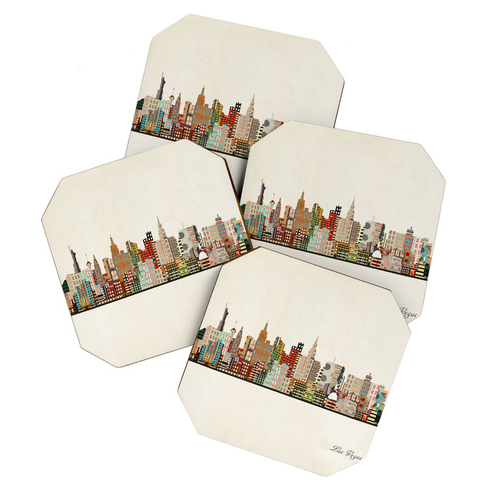 las vegas skyline Coaster Gallery Image 1