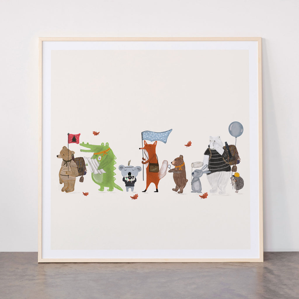 lets all go exploring Framed Art Print Gallery Image 33