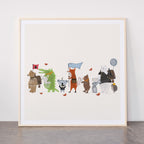 lets all go exploring Framed Art Print Gallery Image 33