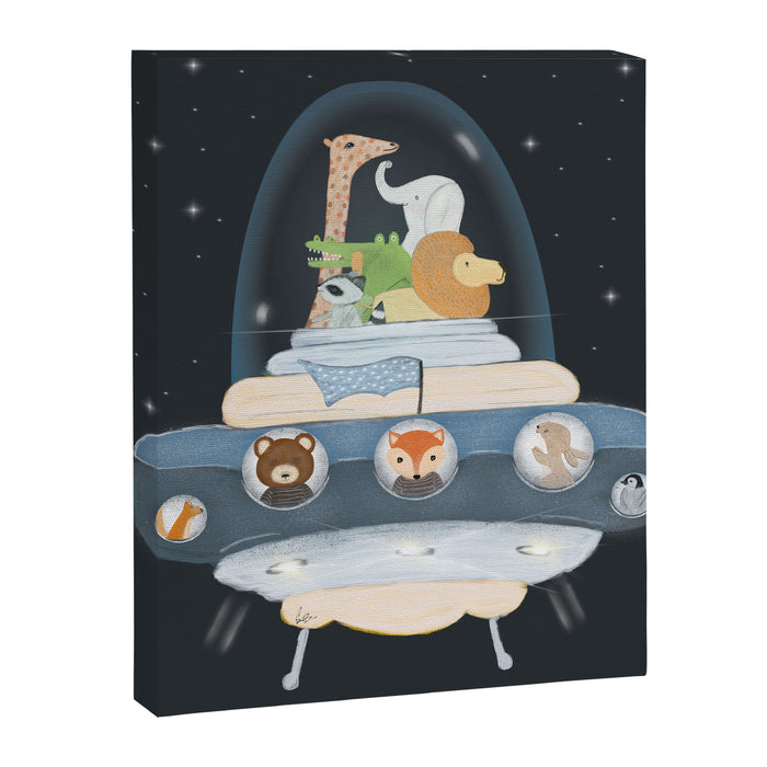 lets all go to space Canvas Print Gallery Image 1