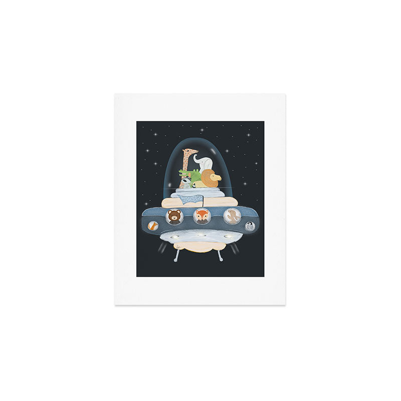 lets all go to space Art Print Gallery Image 1