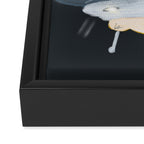 lets all go to space Framed Canvas Print Gallery Image 3