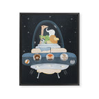 lets all go to space Framed Canvas Print Gallery Image 8