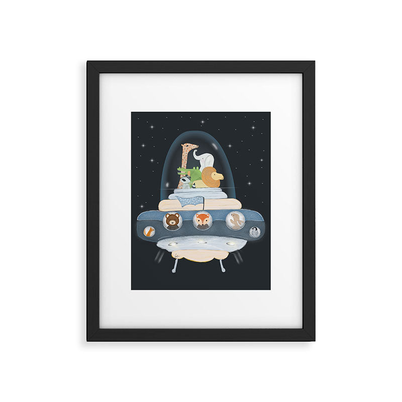 lets all go to space Framed Art Print Gallery Image 4