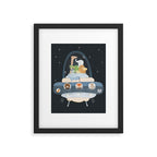 lets all go to space Framed Art Print Gallery Image 4