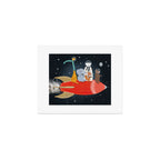lets all go to the moon Art Print Gallery Image 1