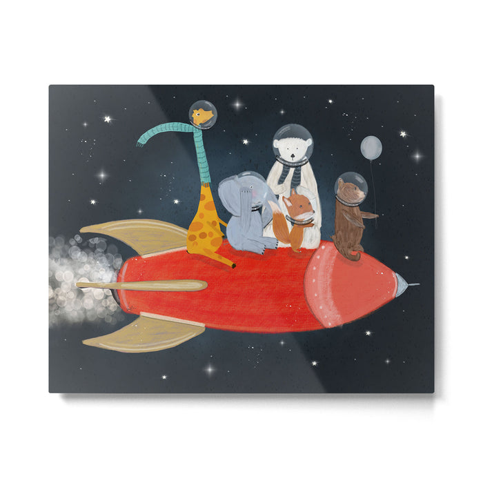 lets all go to the moon Metal Print Gallery Image 1