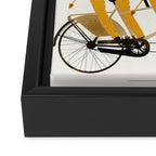 lets tandem giraffes Framed Canvas Print Gallery Image 3