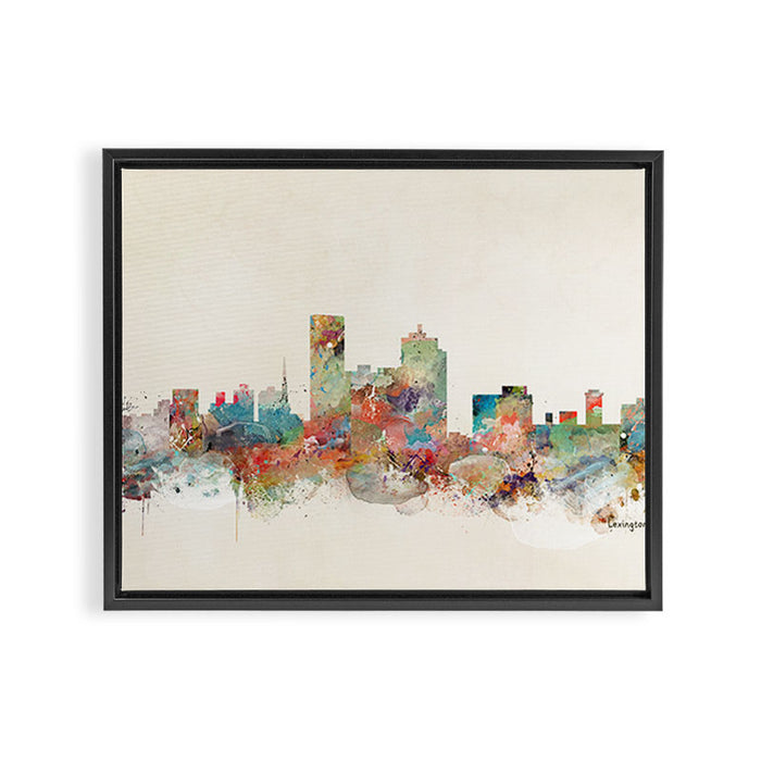 lexington city skyline Framed Canvas Print Gallery Image 1