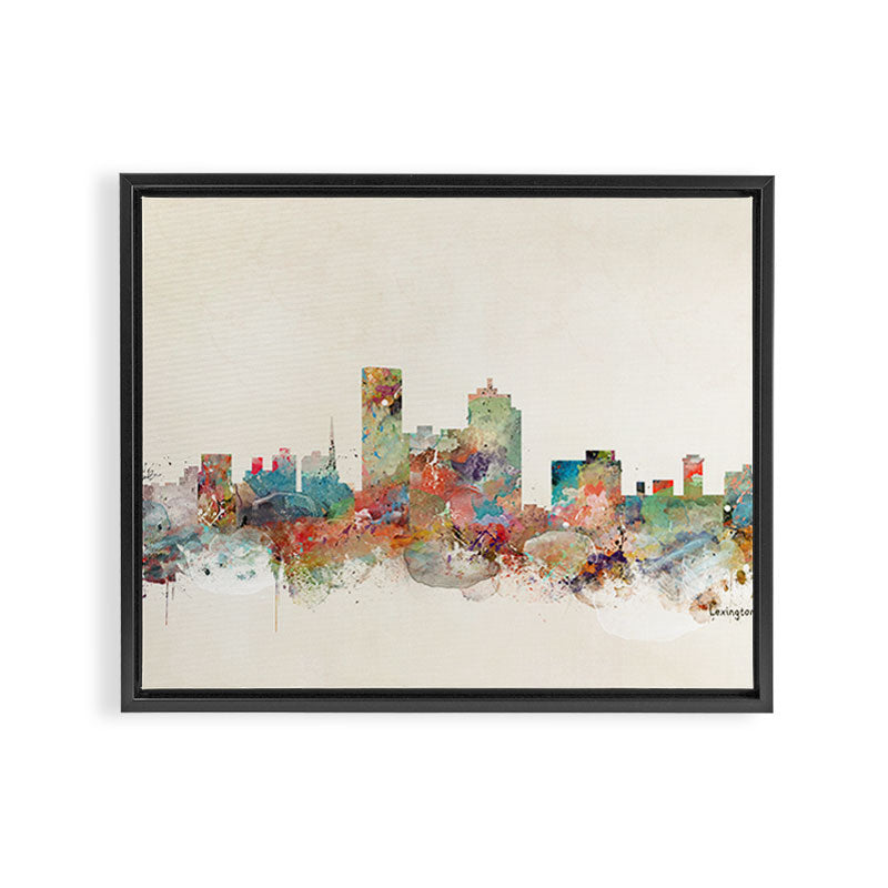 lexington city skyline Framed Canvas Print Gallery Image 12