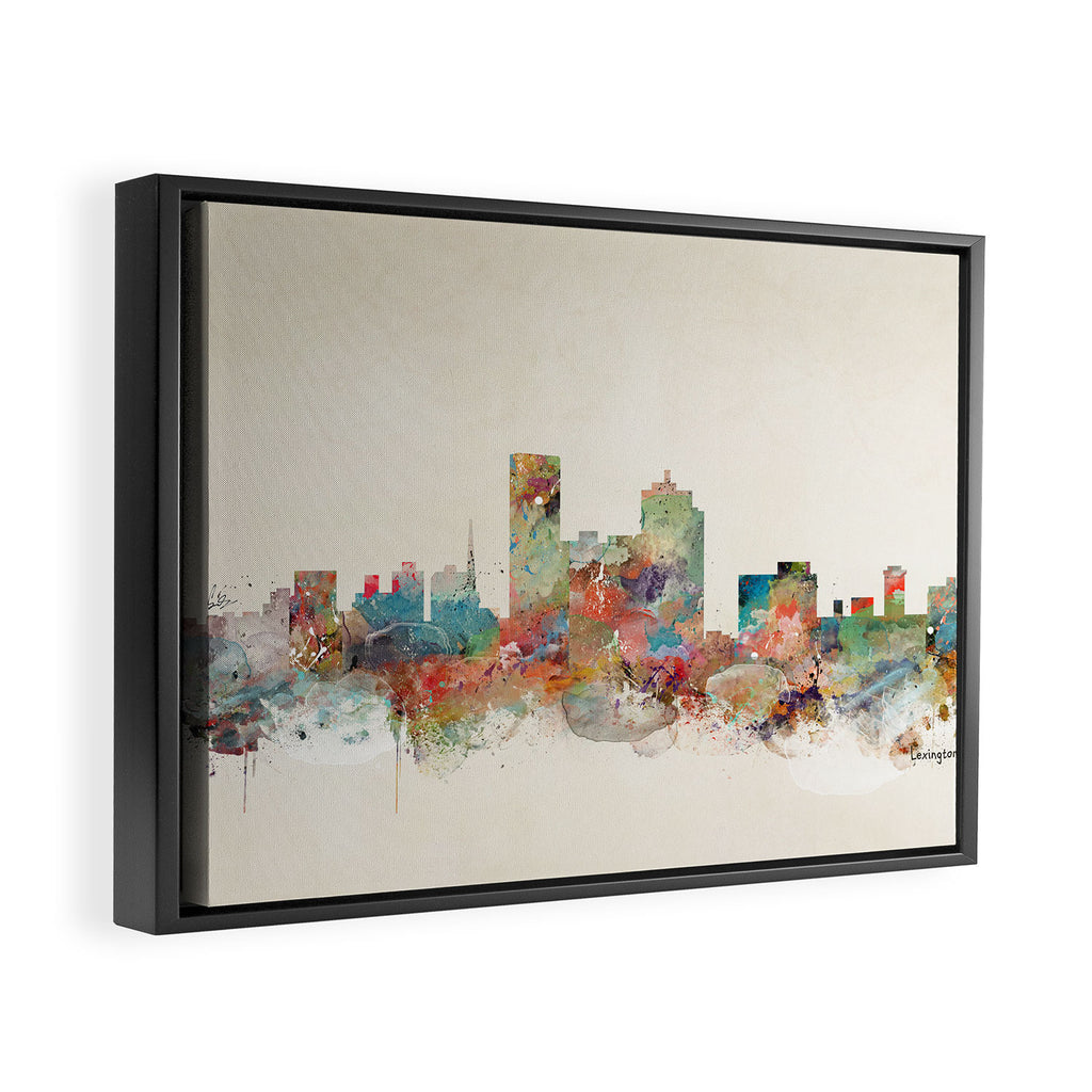 lexington city skyline Framed Canvas Print Gallery Image 2
