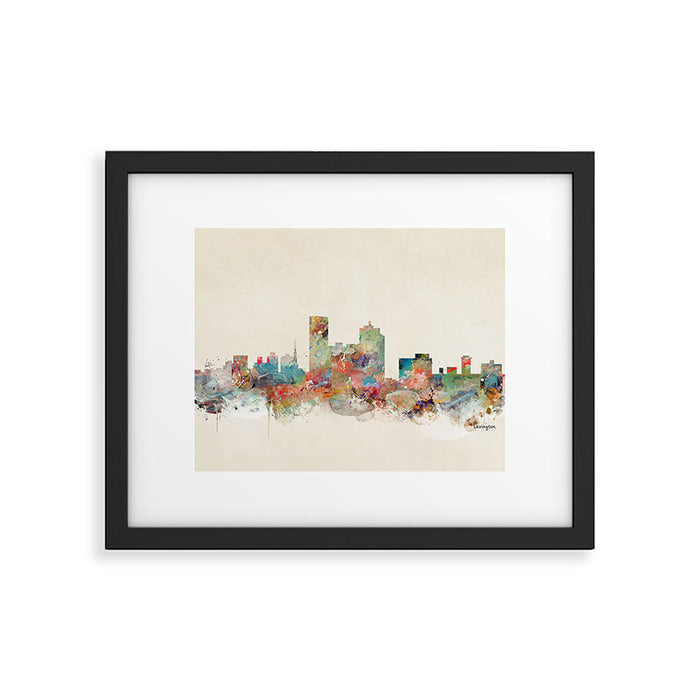 lexington city skyline Framed Art Print Gallery Image 1