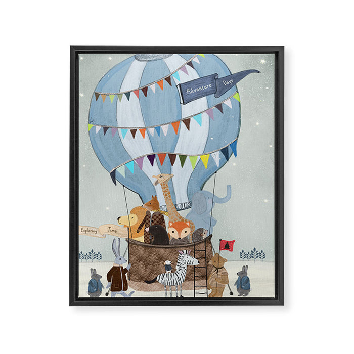 little adventure days Framed Canvas Print Gallery Image 1
