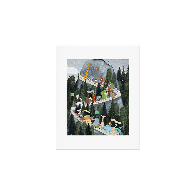 little adventure mountain Art Print Gallery Image 1