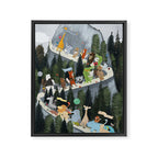 little adventure mountain Framed Canvas Print Gallery Image 6