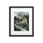 little adventure mountain Framed Art Print Gallery Image 5
