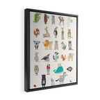 little alphabet Framed Canvas Print Gallery Image 2