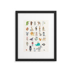 little alphabet Framed Art Print Gallery Image 4