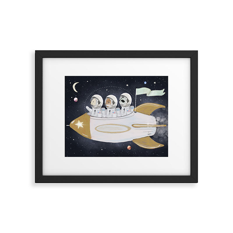 little astronauts Framed Art Print Gallery Image 6