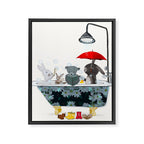 little bath time Framed Canvas Print Gallery Image 8