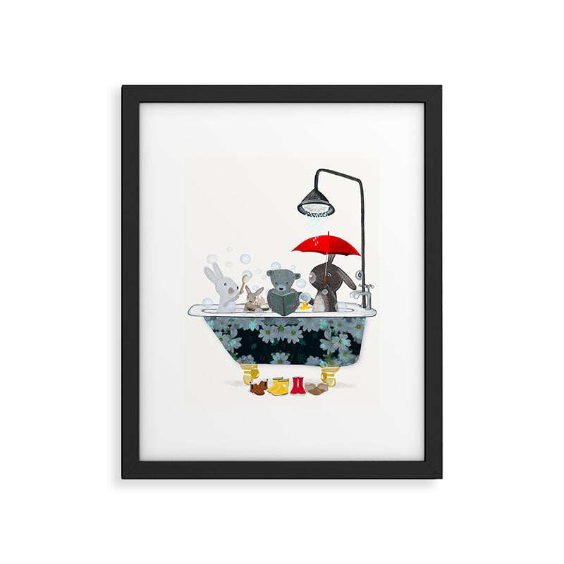 little bath time Framed Art Print Gallery Image 6