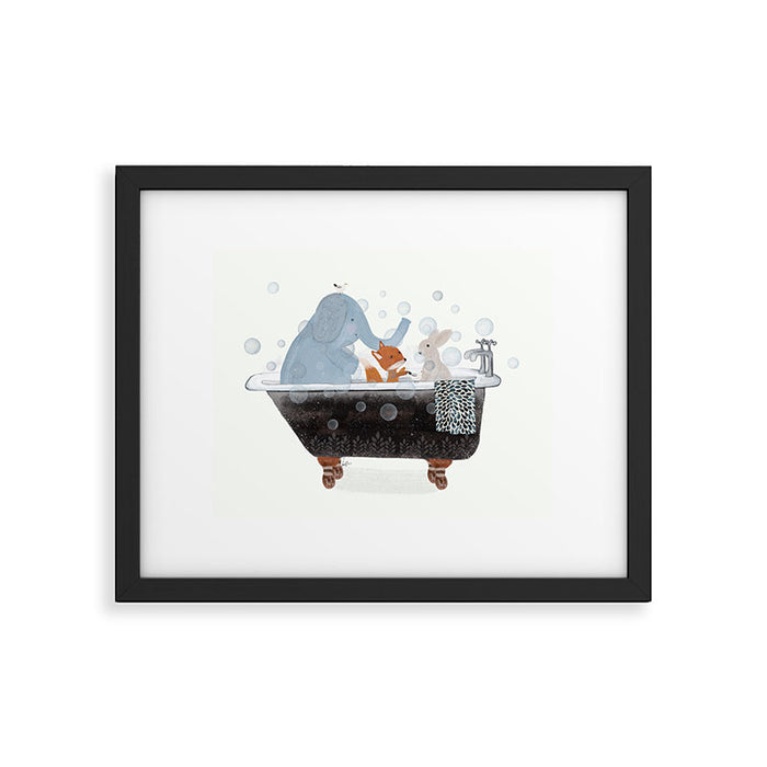 little bath time Framed Art Print Gallery Image 1