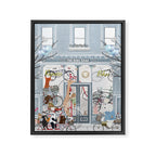 little bicycle shop Framed Canvas Print Gallery Image 6