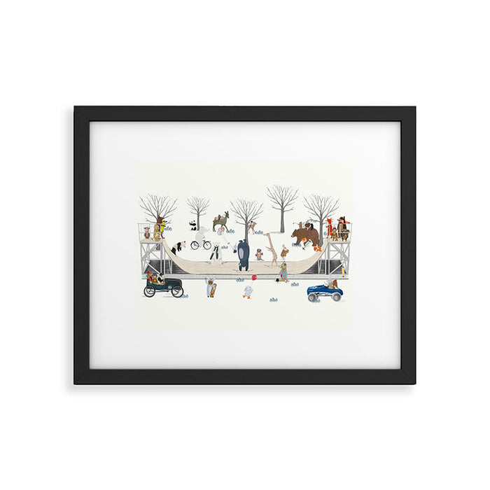 little big skate park Framed Art Print Gallery Image 1