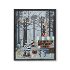 little book wood Framed Canvas Print Gallery Image 6