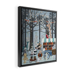 little book wood Framed Canvas Print Gallery Image 2