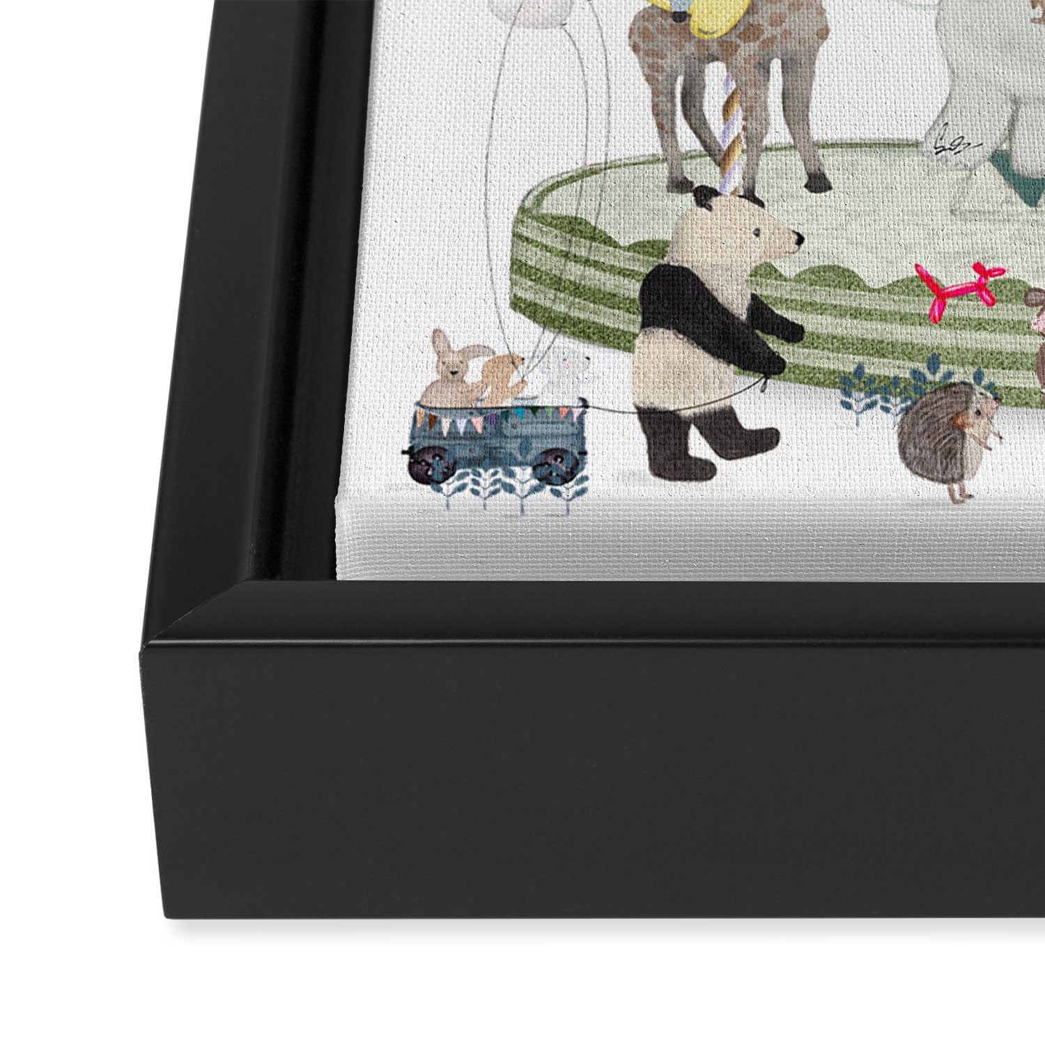 little carousel Framed Canvas Print Gallery Image 3