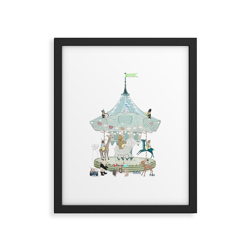 little carousel Framed Art Print Gallery Image 6