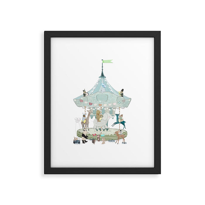 little carousel Framed Art Print Gallery Image 1