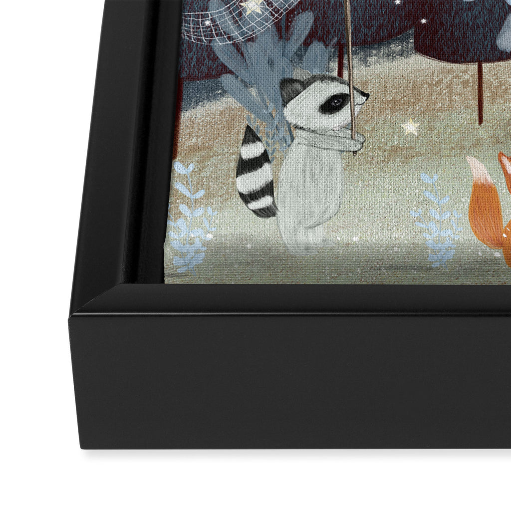little falling stars Framed Canvas Print Gallery Image 3