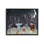 little falling stars Framed Canvas Print Gallery Image 6