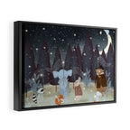 little falling stars Framed Canvas Print Gallery Image 2