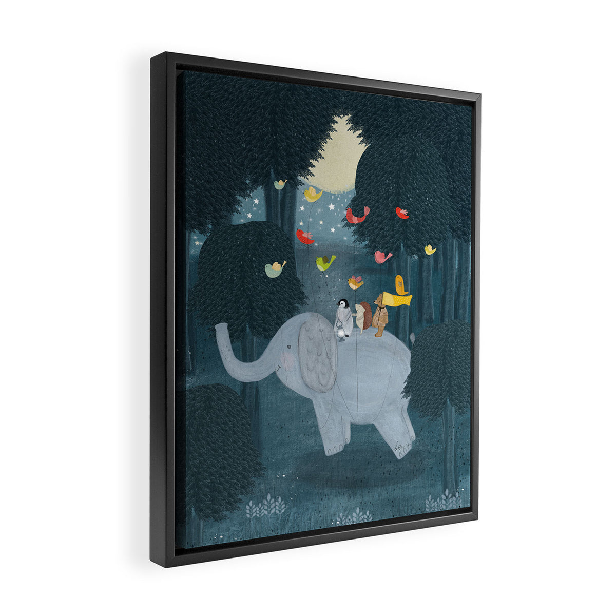 little friends Framed Canvas Print Gallery Image 2
