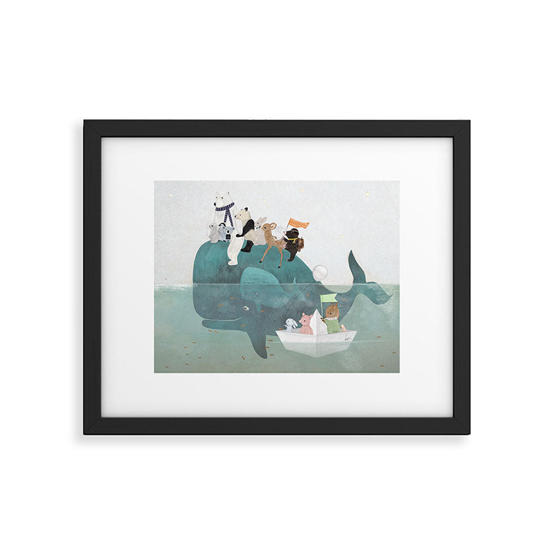 little little whale Framed Art Print Gallery Image 6
