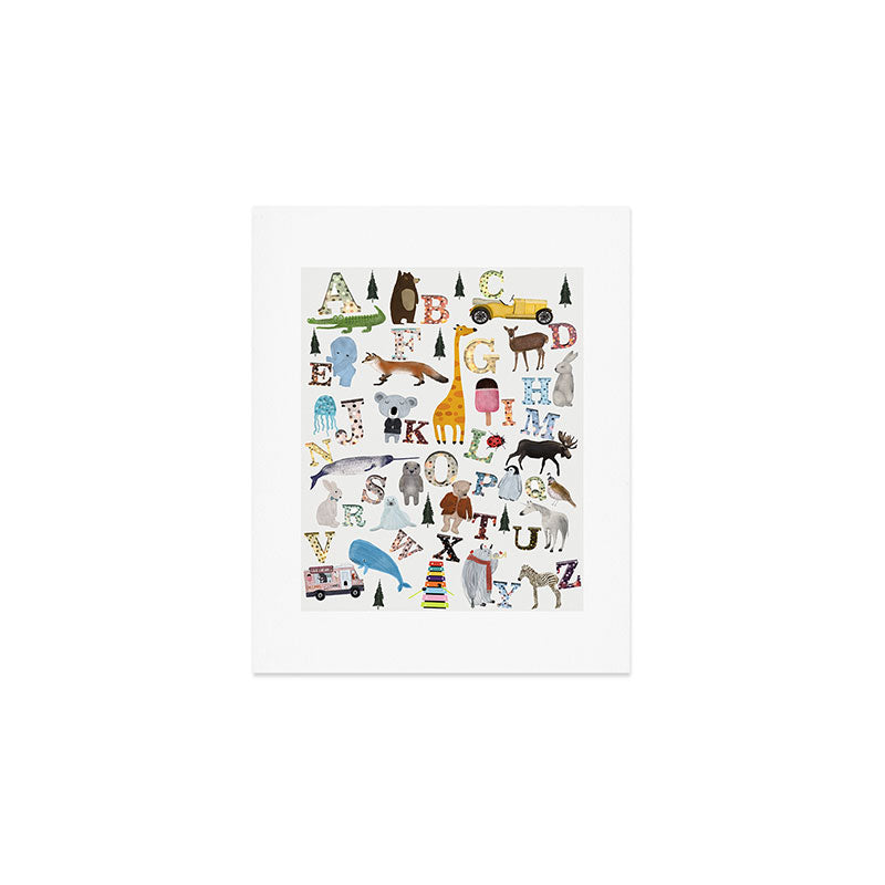 little nature alphabet Art Print Gallery Image 1