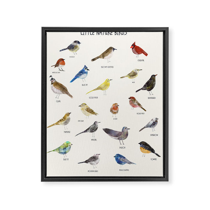 little nature birds Framed Canvas Print Gallery Image 1
