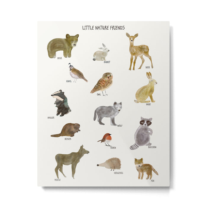 little nature friends Metal Print Gallery Image 1